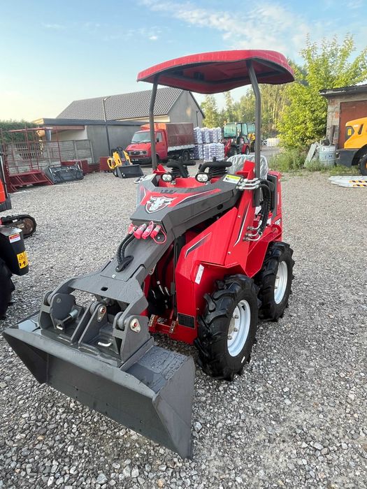 Taczka Wozidło Gąsiennicowa spalinowa z ładowaczem czołowym