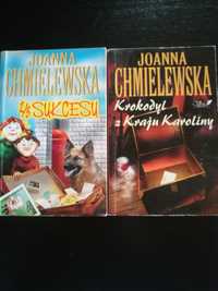 Dwie książki Joanny Chmielewskiej.