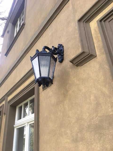 kinkiet lampion oświetlenie żeliwny wiszący