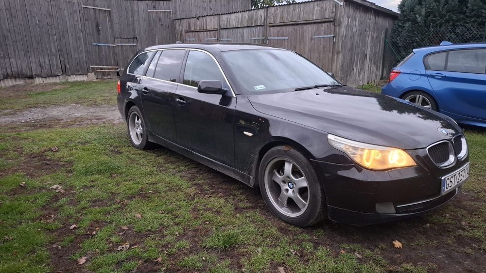 Bmw e61 Lift Schwarz 2 na części 520D Bixenon