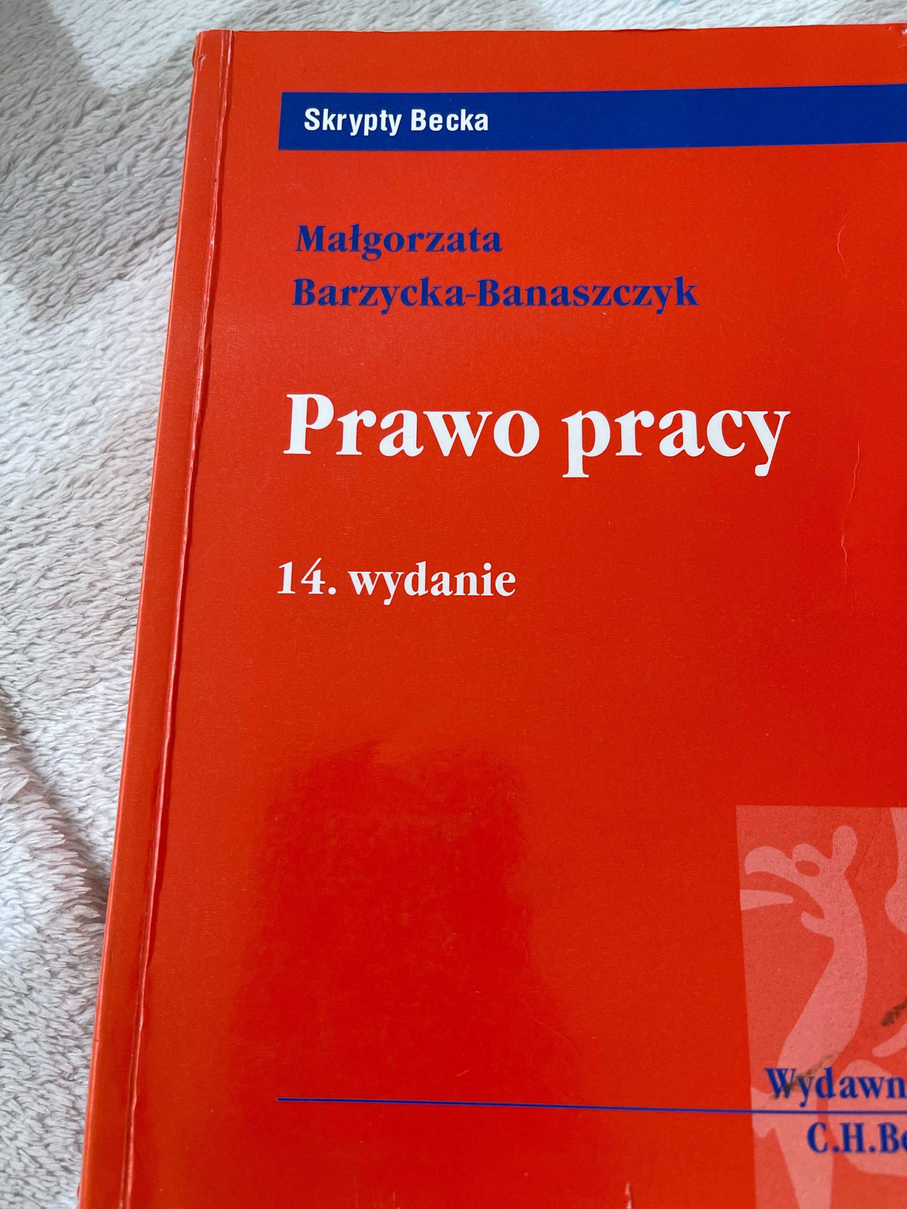 Książka Prawo Pracy 14 wydanie Skrypty Becka MałgorzataBarzycka