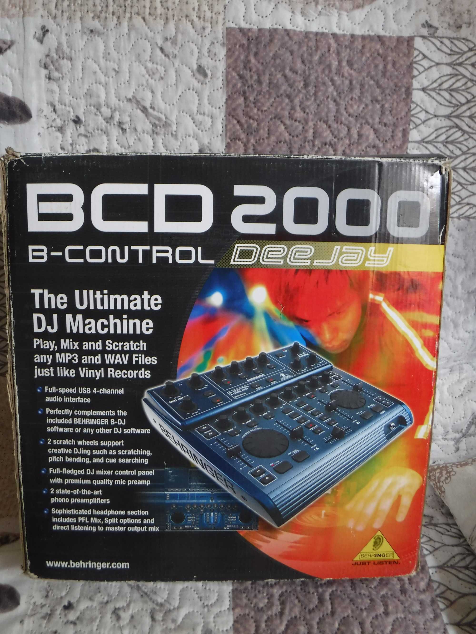 Behringer BCD200 dj’ski kontroler usb midi z mikserem audio interfejs