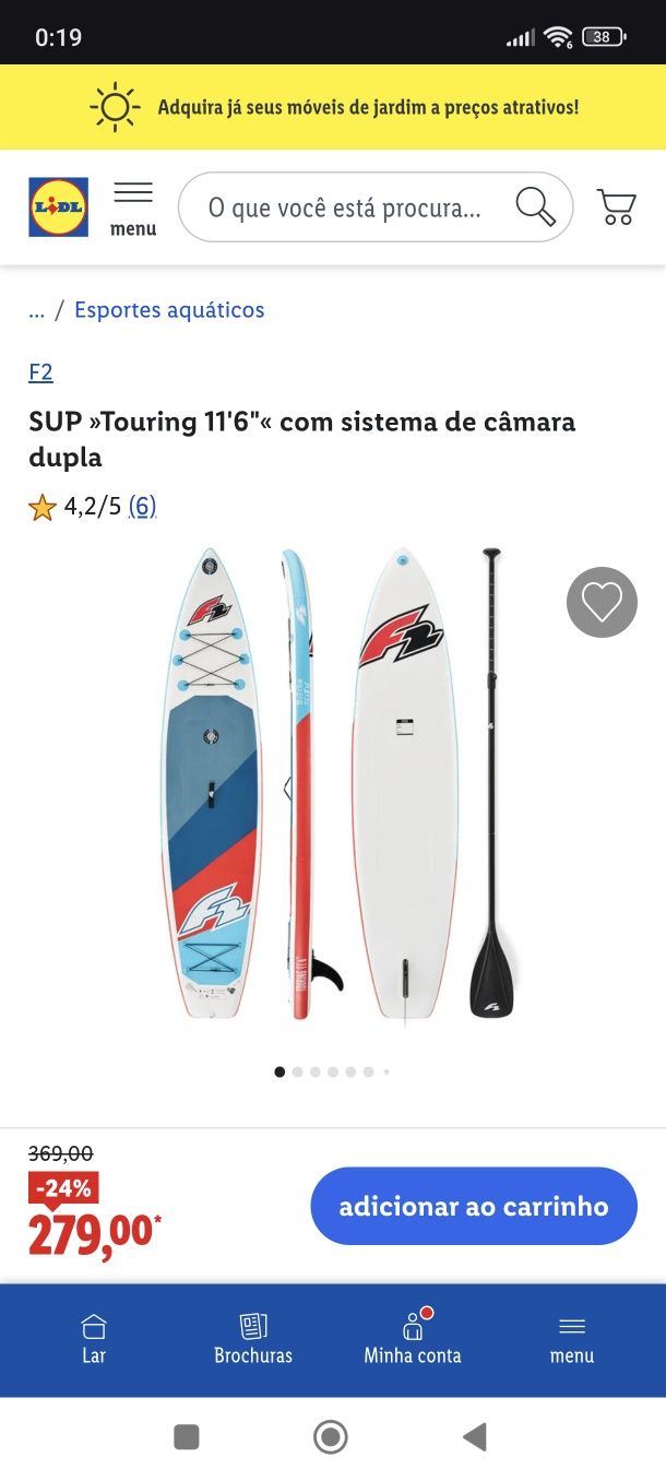 "NOVO" Paddle F2 Touring