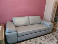 Komplet wypoczynkowy sofa z możliwością spania plus fotel