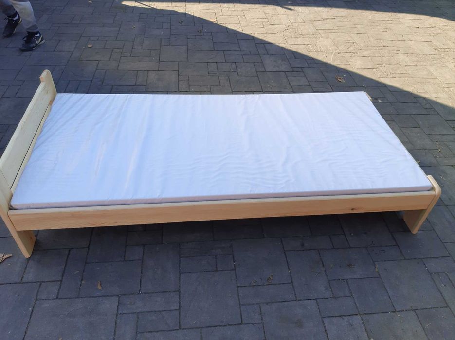 Nowa RAMA ŁÓŻKA łóżko drewniane sosnowe lakierowane transport wysyłka
