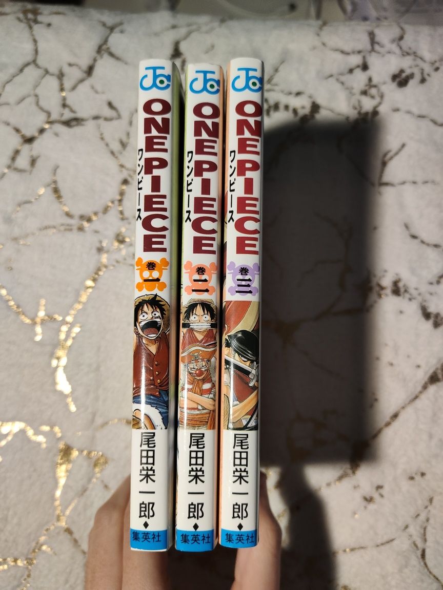 One Piece (1-3) po japońsku, zestaw tomów