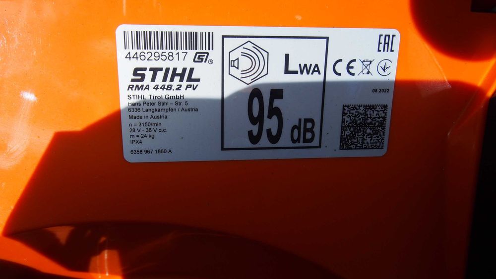 Stihl Rma 448,2 Pv kosiarka aku akumulatorowa z napędem