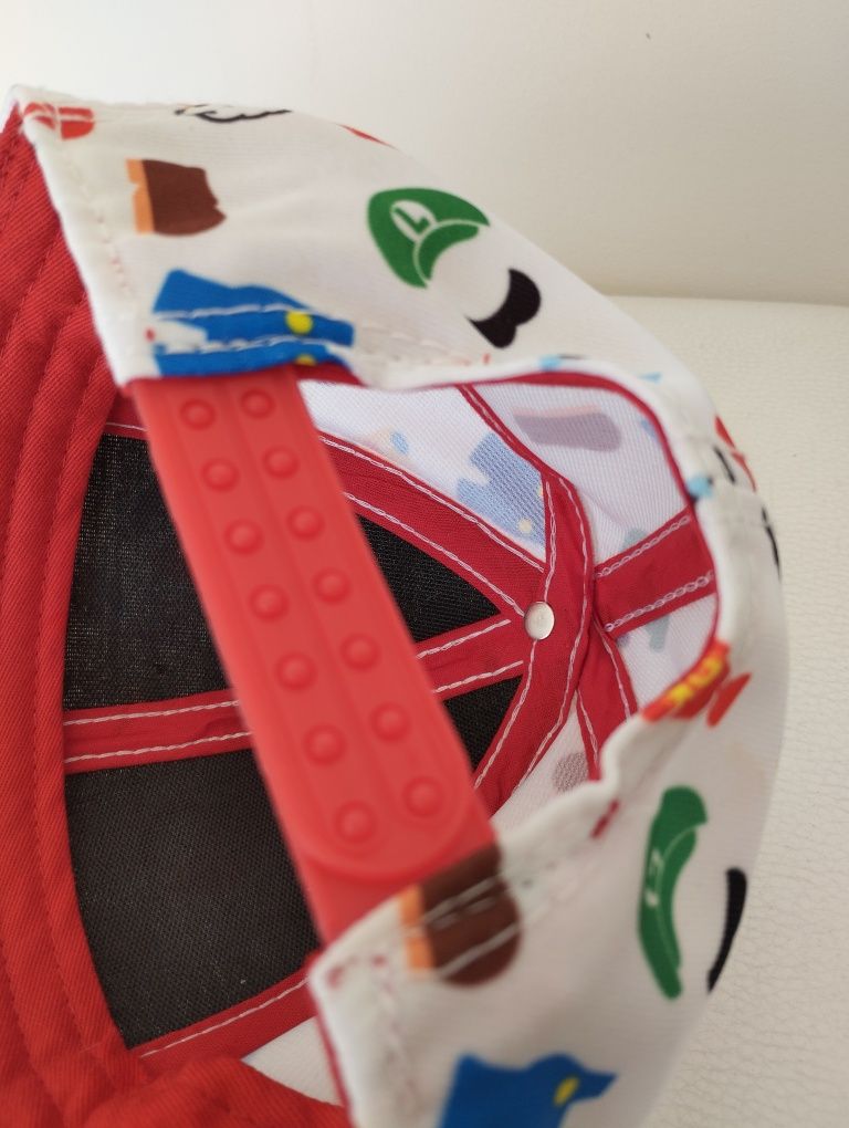 Czapka z daszkiem dziecięca Super Mario, BioWorld, biała, nowa, oryg.