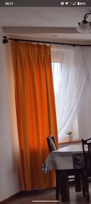 Zasłony welurowe żółte