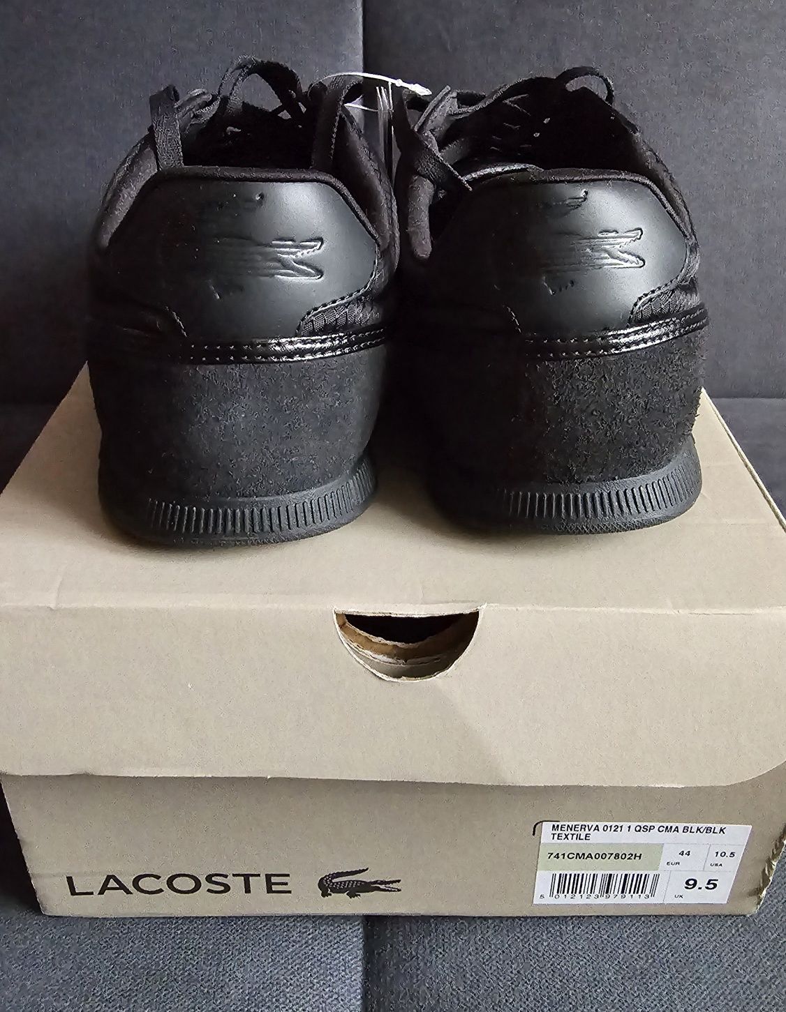 Buty obuwie męskie LACOSTE MENERVA SPORT 0121 1 CMA czarne