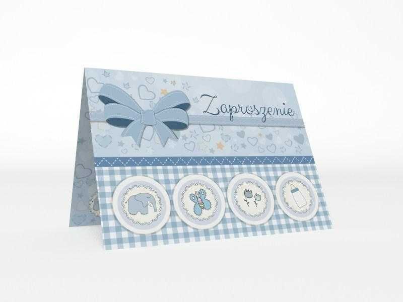 Zaproszenie urodzinowe, na chrzest lub Baby Shower. + koperta GRATIS