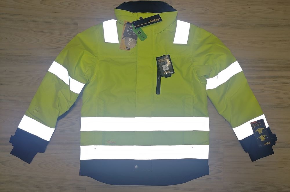 1130 Snickers AllroundWork S Hi- Vis 37,5 zimowa kurtka robocza odblas