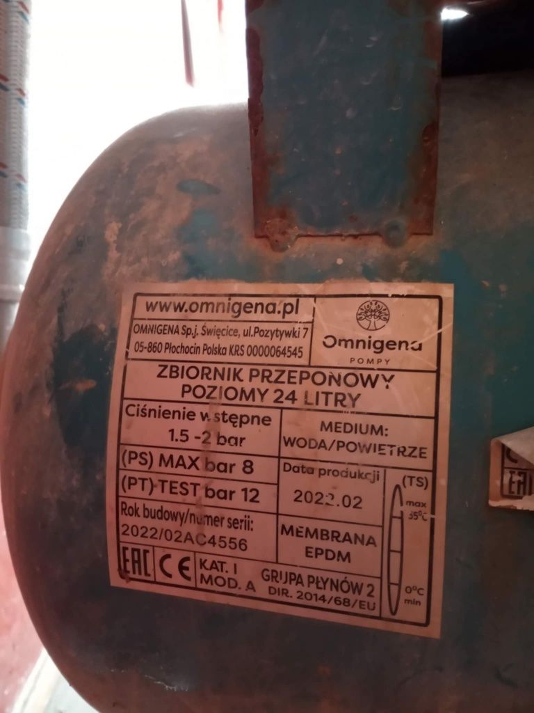 Sprzedam hydrofor 24 litry