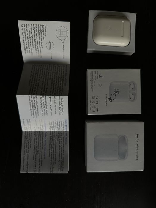 Caixa wireless para airpods 2/3 geração + carregador iphone/airpods