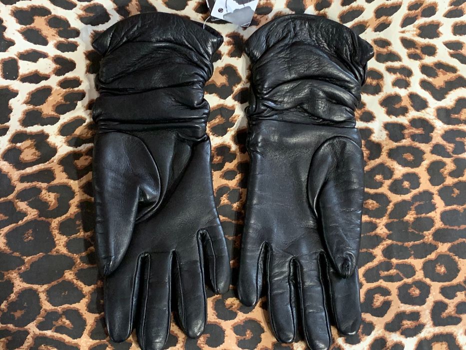 Новые VIF Leather Goods р. 6,0 100% кожаные/шерсть женские перчатки