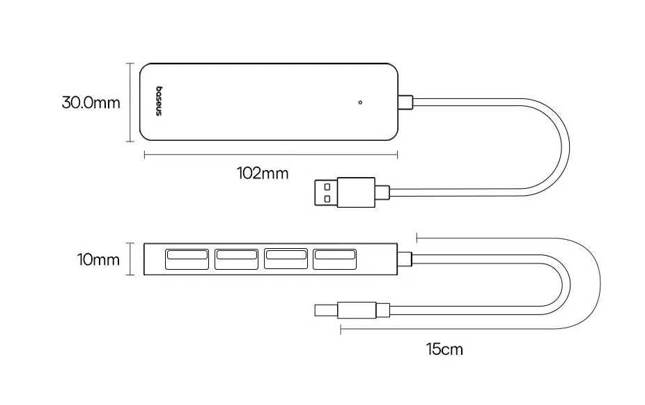 USB hub Baseus 4xUSB USB 3.0 / Юсб хаб