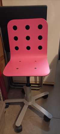 Cadeira rosa criança ikea