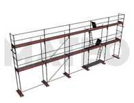 Rusztowanie elewacyjne system BAUMANN 96m2/Dostawa Gratis