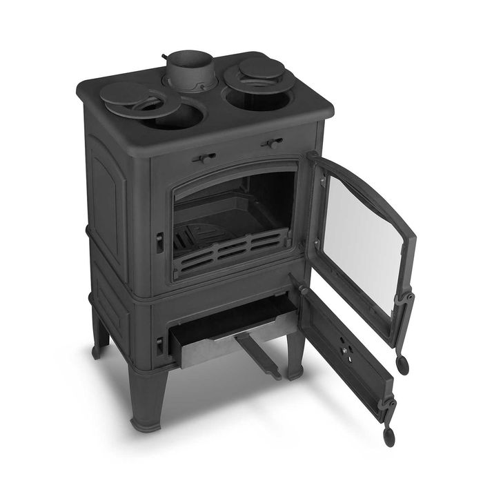 Piec z płytą grzewczą kuchnia węglowa grudziądzka z fajerką westfalka