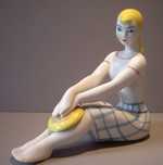 Escultura em porcelana Ucraniana do tempo da União Soviética