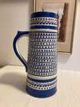 Duży i bardzo pojemny (1400 ml) kufel ceramiczny zdobiony ręcznie