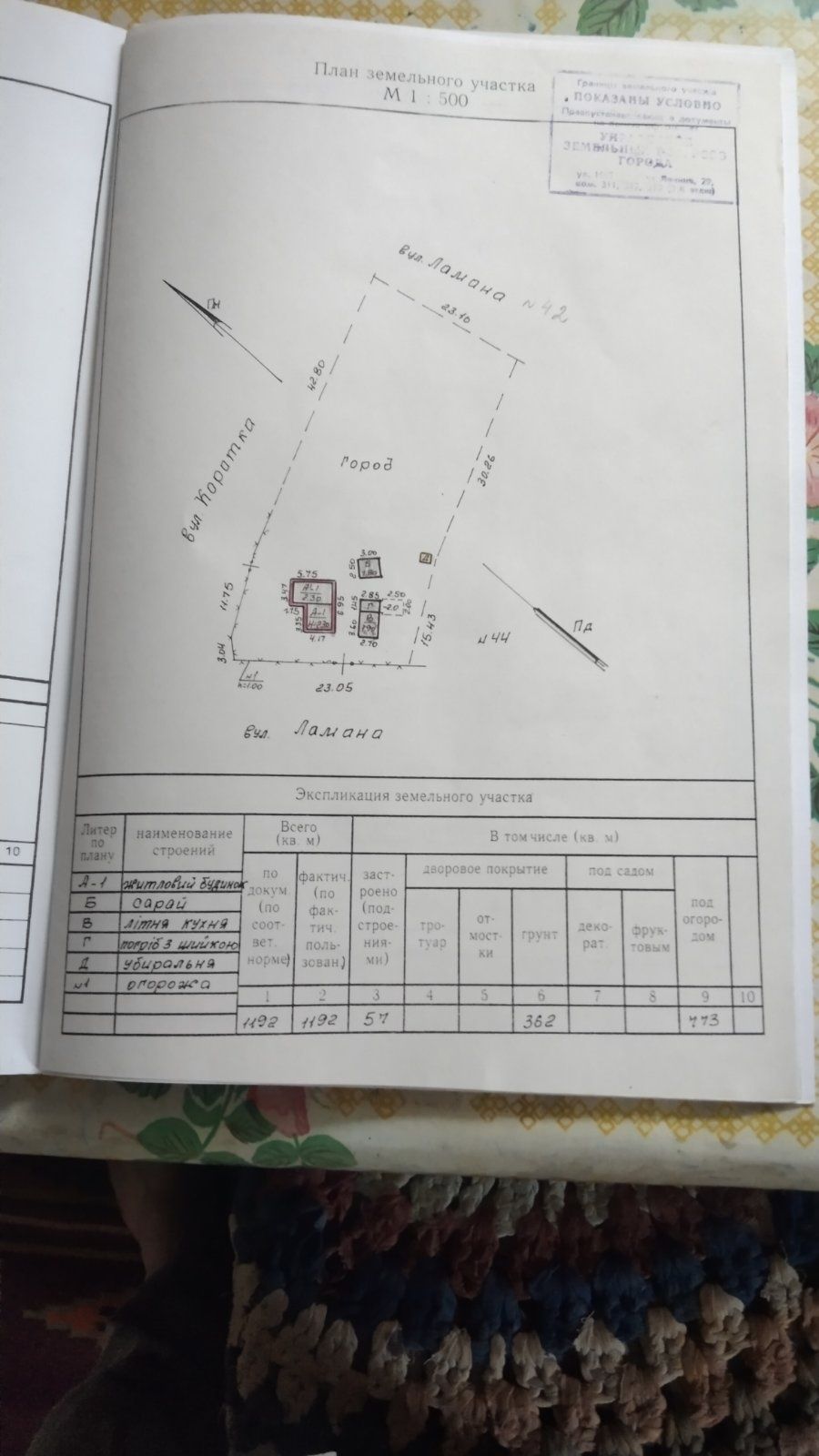 Продам земельну ділянку, пос. Таромське, 169км