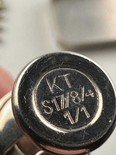 Kolekcjonerka strzykawka szklana zestaw sygnowana numerowana