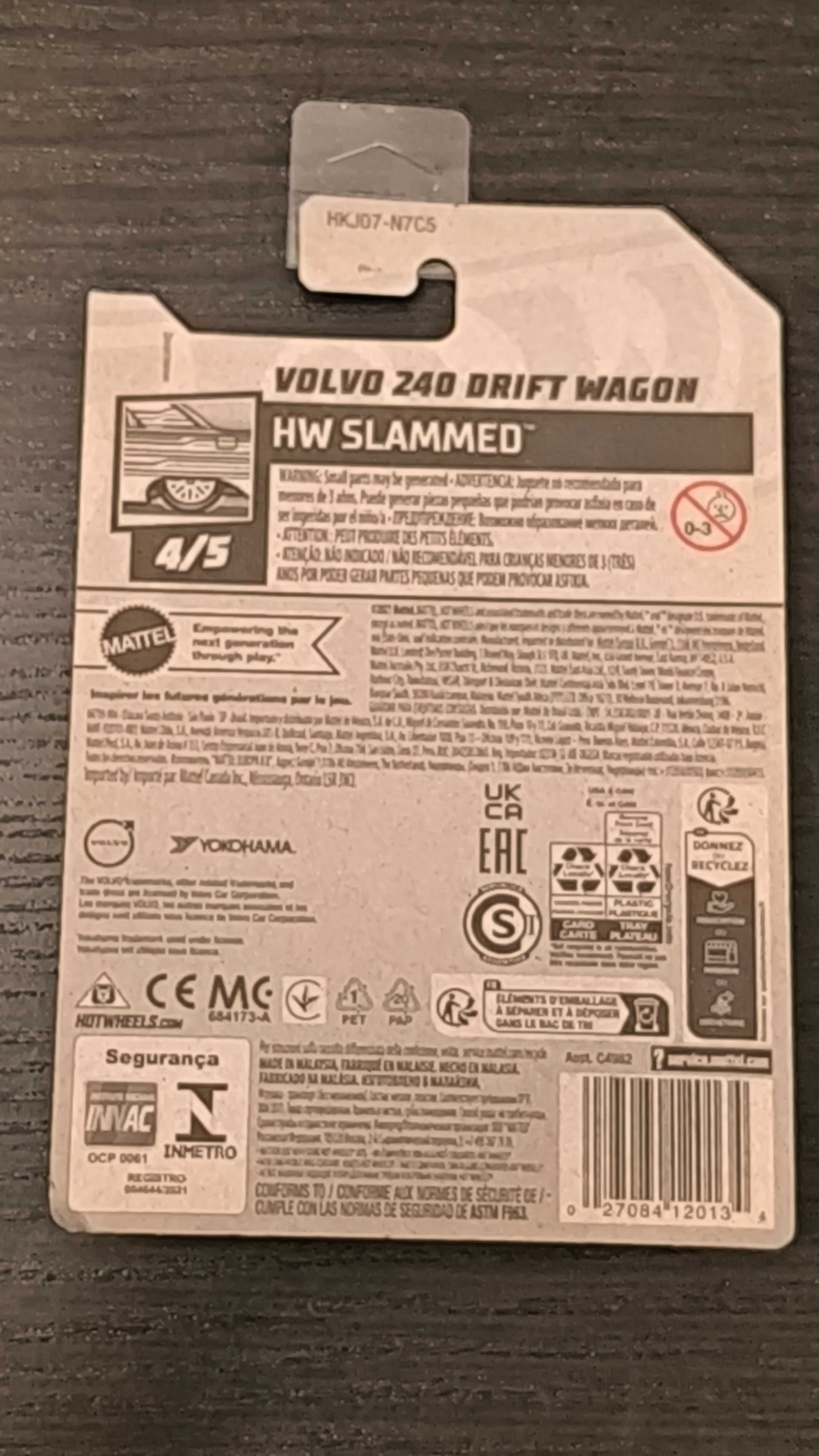 Volvo 240 Drift Wagon Długa karta Hot Wheels 2023 r. 245/250 nr1283