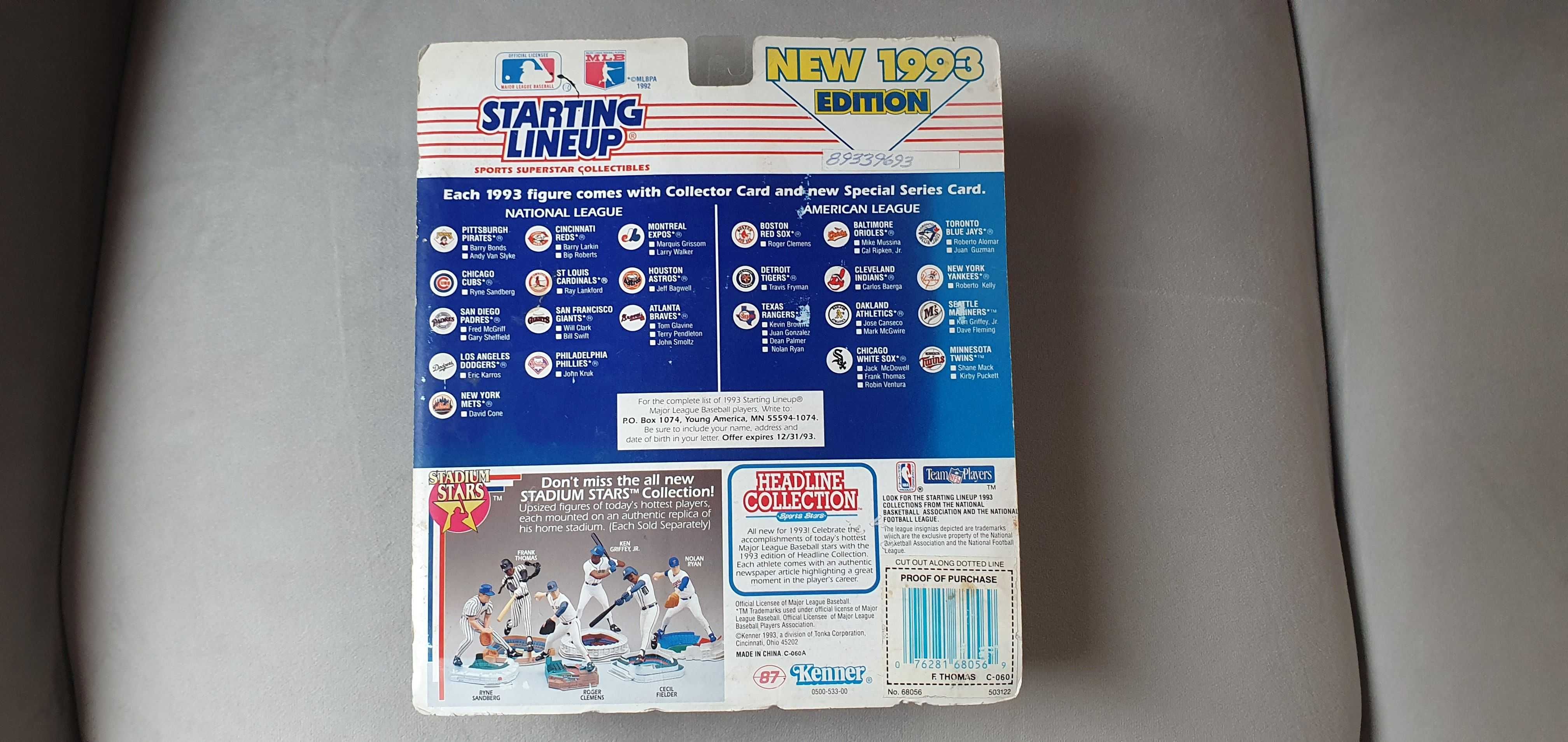 Figurka MLB Baseball Kenner Frank Thomas White SOX Starting Lineup