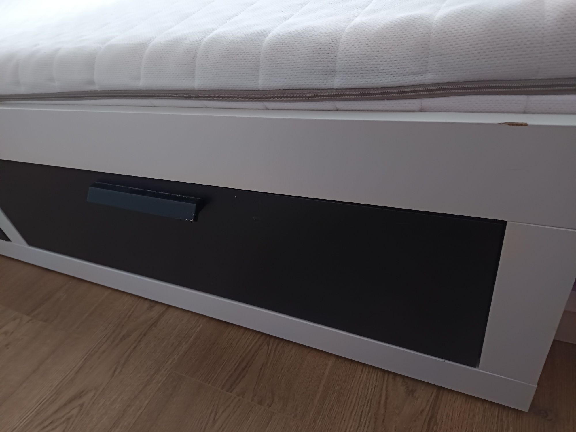 Łóżko Ikea Brimnes+2 materace