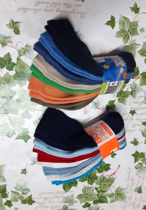 14 pares de meias bebé em algodão