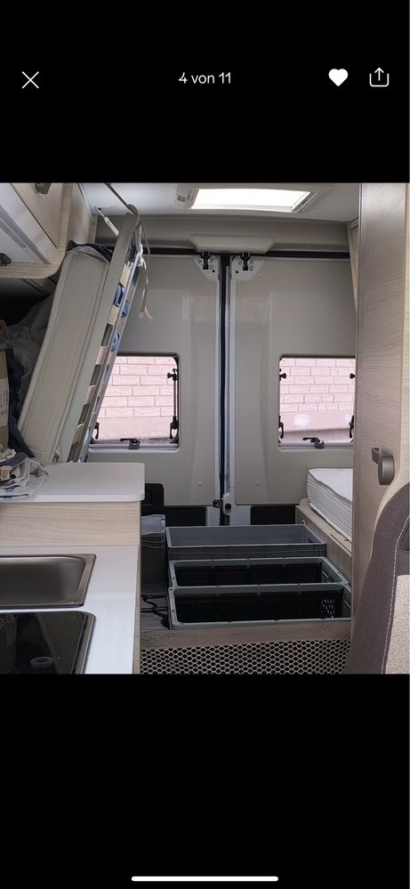 Łóżko Camper Kamper Campervan Ducato Boxer Jumper