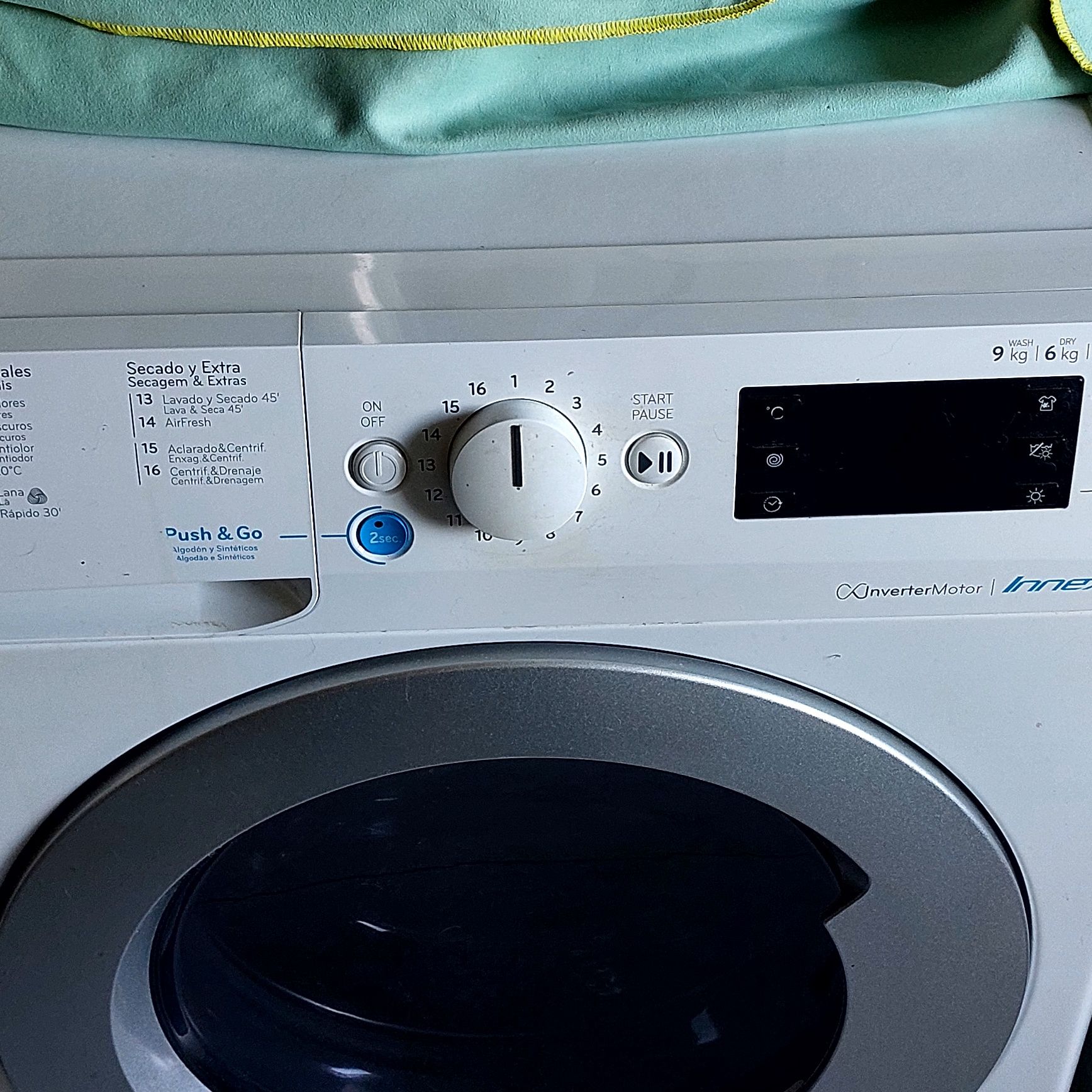 Indesit lavar e secar 9/6kg