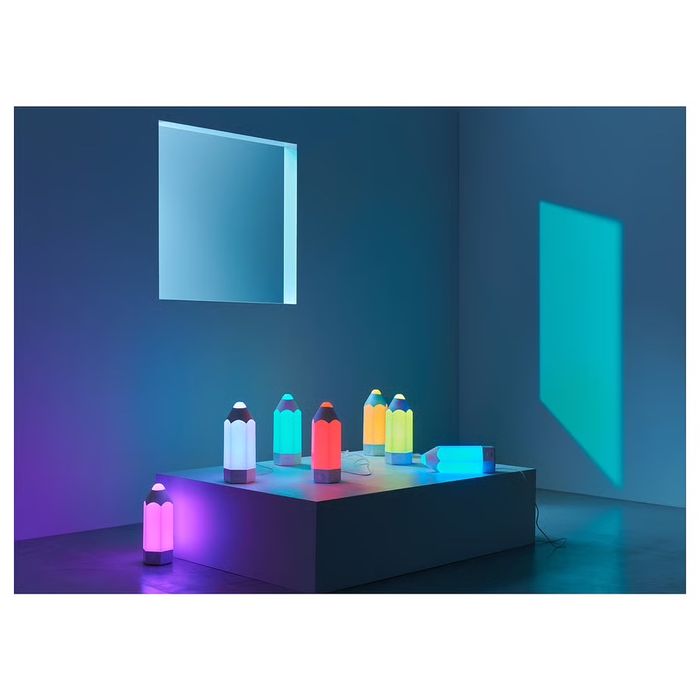 Candeeiro de mesa LED multicolor IKEA