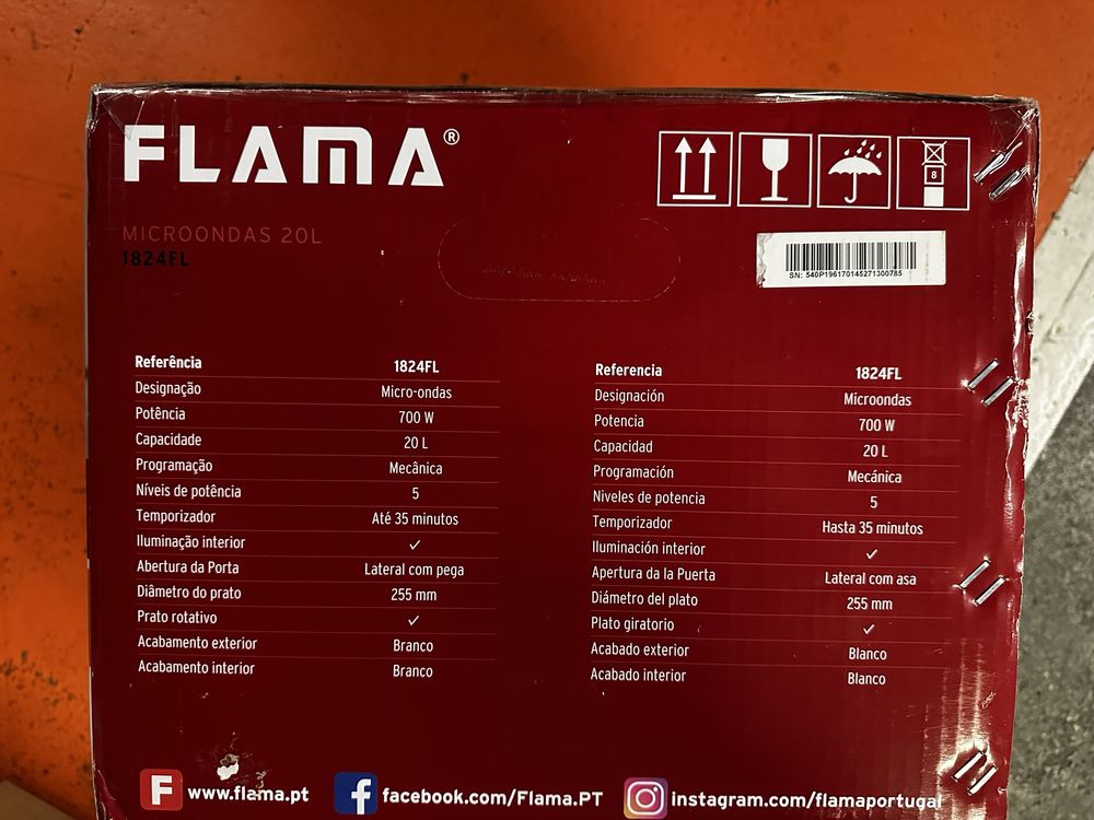 Microondas flama