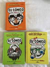 3 Livros “Eu Cómico” de James Patterson NOVOS