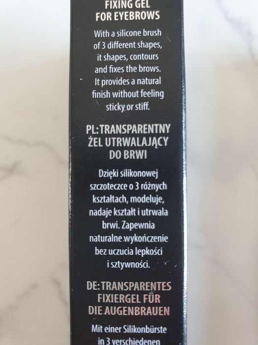 Swederm nowy brow transparenty fixer żel do brwi