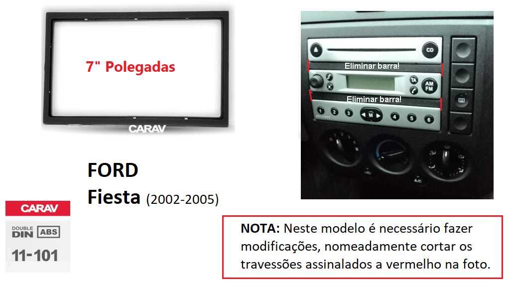 (NOVO) Rádio 2DIN • Ford Fiesta (2002 a 2008) • Android • MK5 [4+32GB]