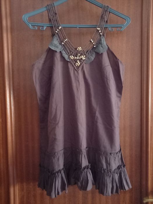 Blusa cavada castanha S/M