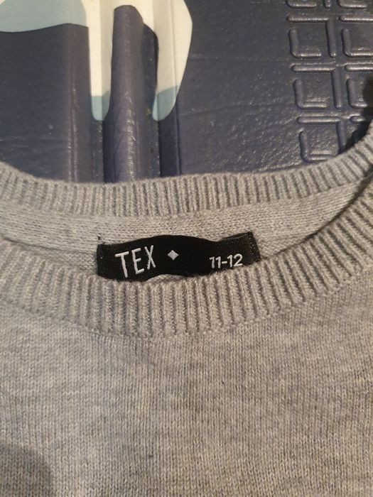 Sweterek cienki 146 cm - 152 cm bluzka szary