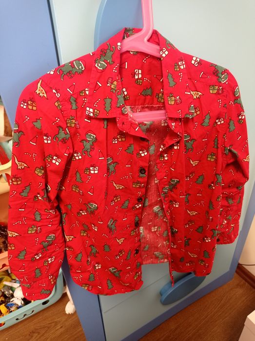 Świąteczna koszula 116 cm chłopięce