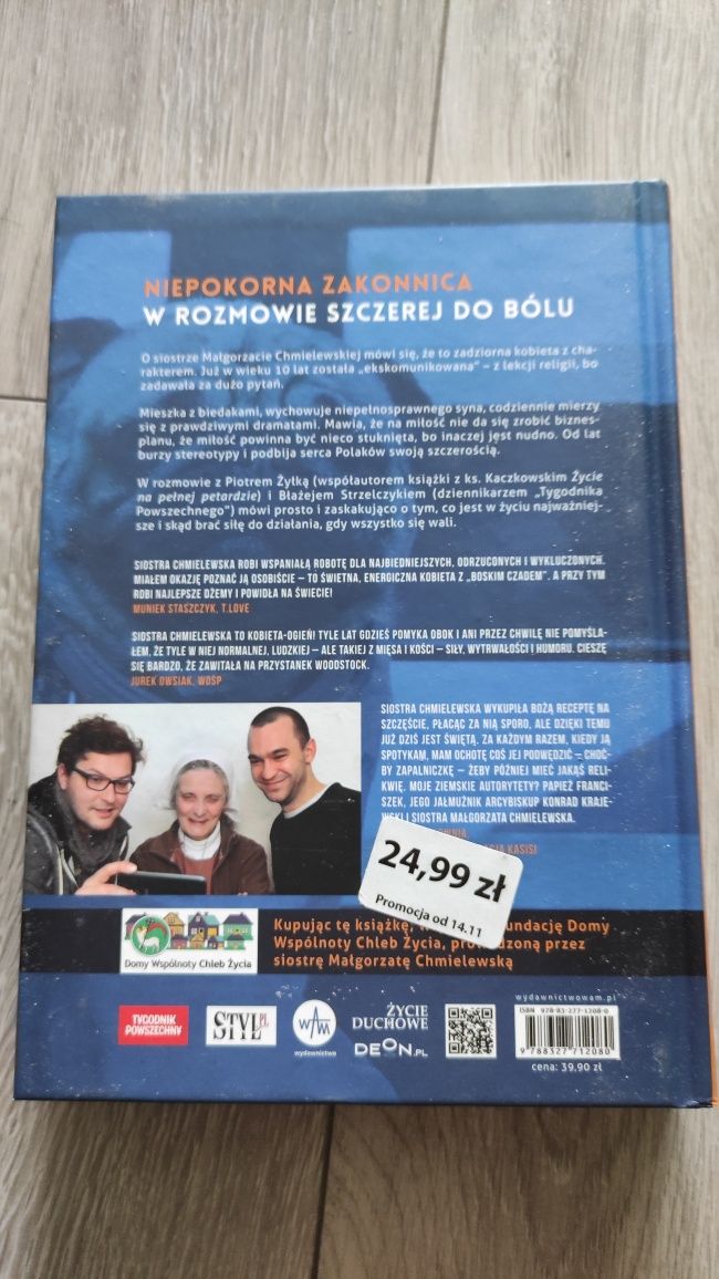 Sposób na cholernie szczęśliwe życie książka siostra Chmielewska
Autor