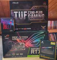 Componentes Desktop Asus z390 i7 9700k e RTX2060 super