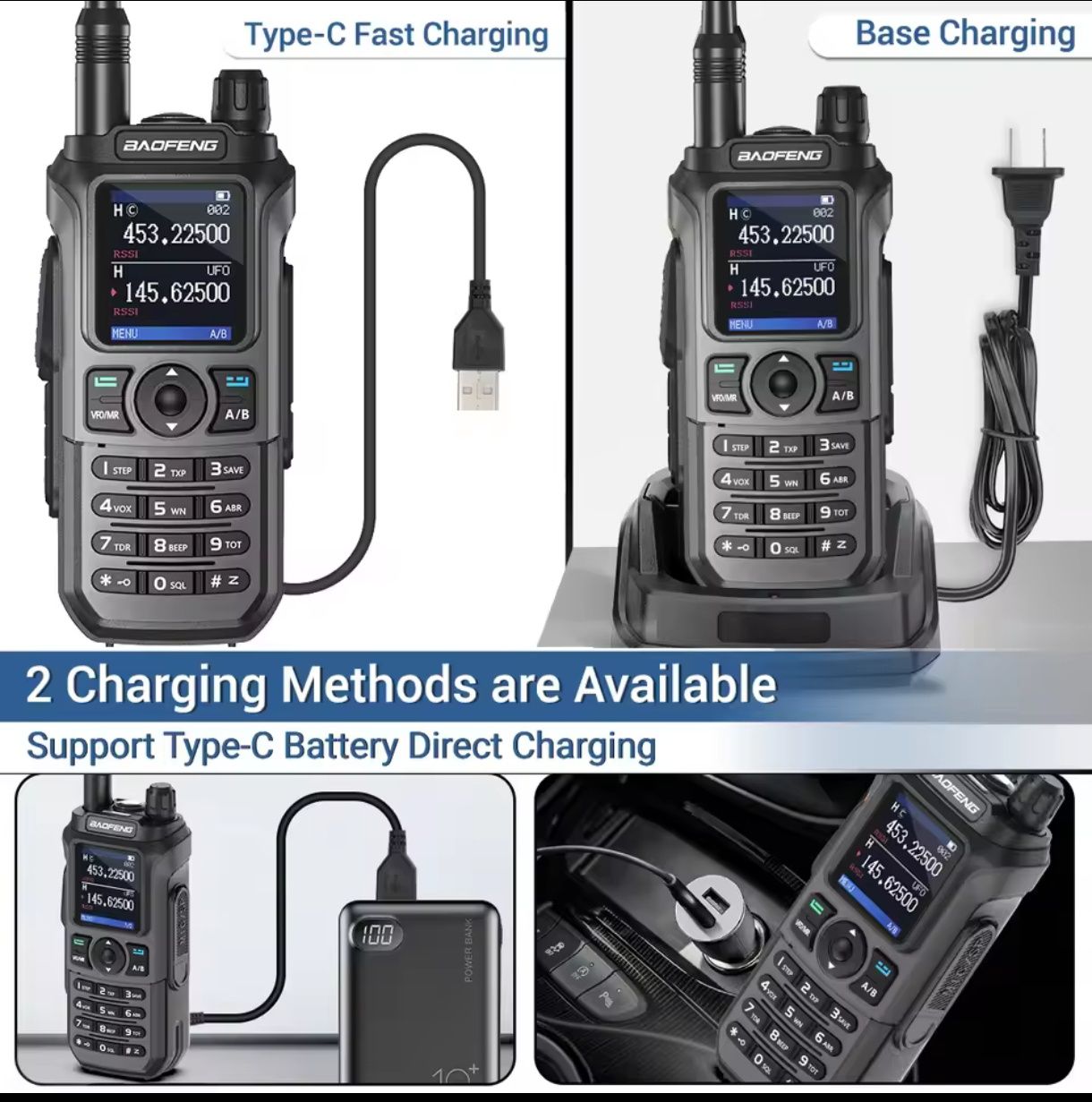 Рация Baofeng UV-21 PRO V2 зарядка type-C