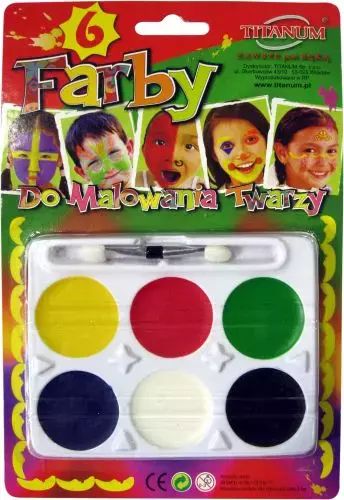 Farby Do Twarzy 6 kolorów 188066 B/c. Hasta