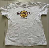 Koszulka HARD ROCK CAFE Wrocław biały tshirt krótki rękaw rozmiar 152