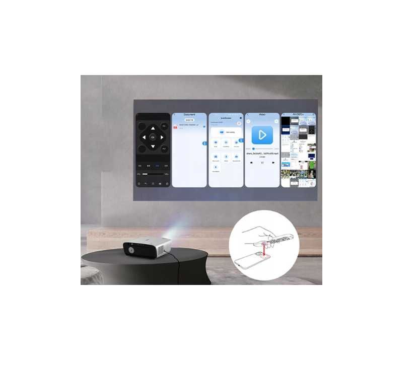 Projektor A9G 1550Ansi AndroidTV 11 FullHD 4K Dolby WIFI 6 BT