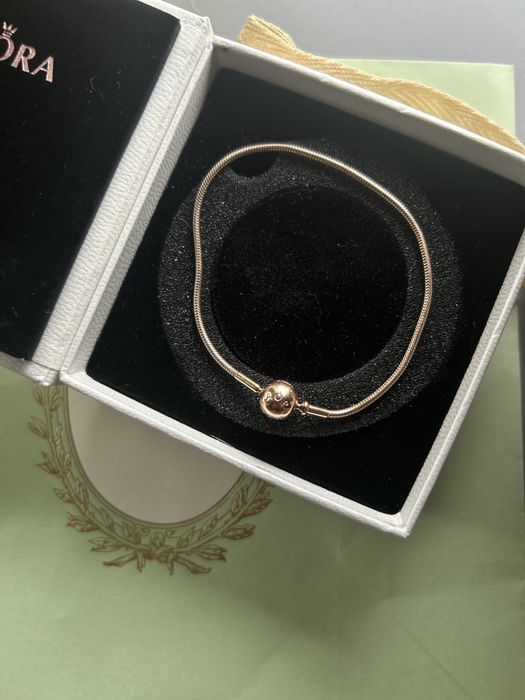 Złota bransoletka Pandora oryginalna zlota 14 k