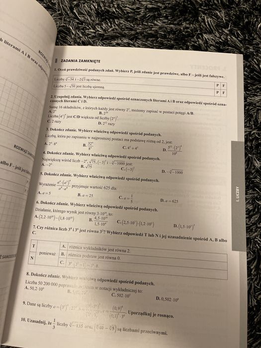 Tak zadam egzamin ósmoklasisty testy i arkusze Matematyka operon nowa