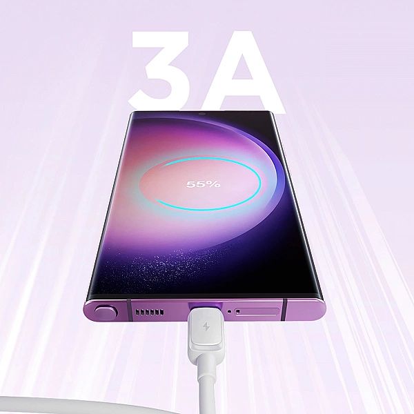 Kabel Joyroom Multi-Color Series A14 USB-A / USB-C 3A 1.2 m - biały